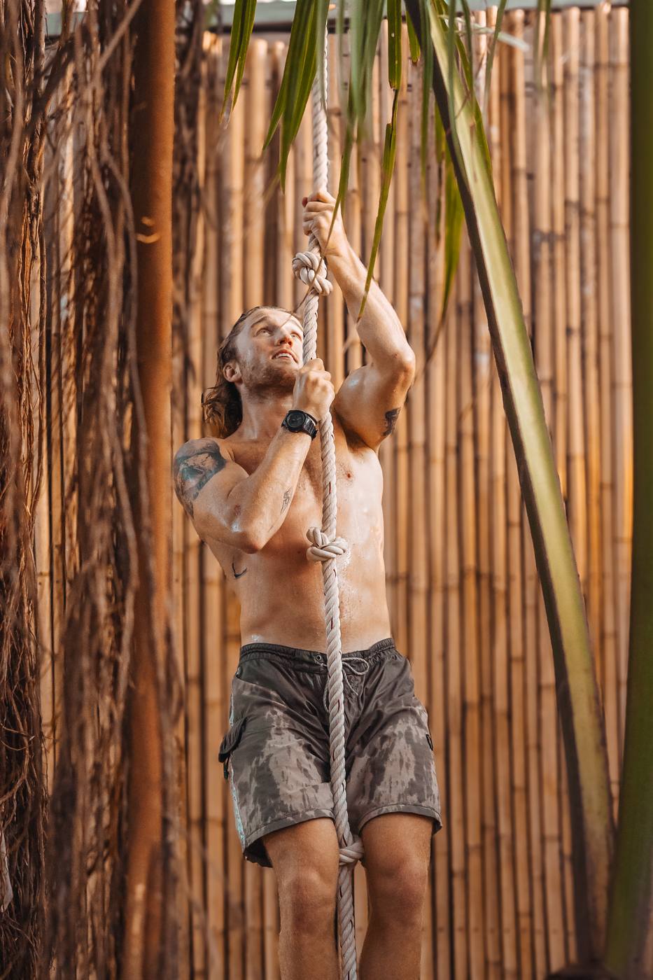 Rope climb